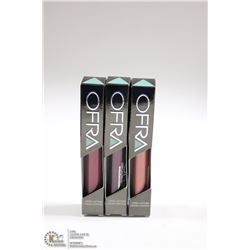 3PK OFRA ASSORTED LONG LASTING LIQUID LIPSTICK