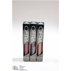 3PK OFRA ASSORTED LONG LASTING LIQUID LIPSTICK