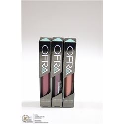 3PK OFRA ASSORTED LONG LASTING LIQUID LIPSTICK