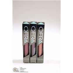 3PK OFRA ASSORTED LONG LASTING LIQUID LIPSTICK