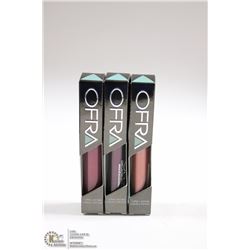3PK OFRA ASSORTED LONG LASTING LIQUID LIPSTICK