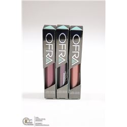 3PK OFRA ASSORTED LONG LASTING LIQUID LIPSTICK