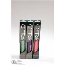 3PK OFRA ASSORTED LONG LASTING LIQUID LIPSTICK
