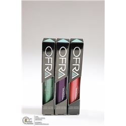 3PK OFRA ASSORTED LONG LASTING LIQUID LIPSTICK