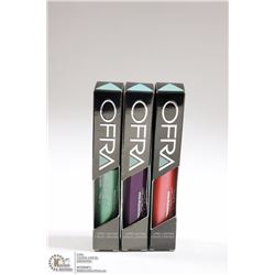 3PK OFRA ASSORTED LONG LASTING LIQUID LIPSTICK