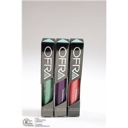 3PK OFRA ASSORTED LONG LASTING LIQUID LIPSTICK