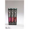 Image 1 : 3PK OFRA ASSORTED LONG LASTING LIQUID LIPSTICK