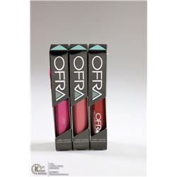 3PK OFRA ASSORTED LONG LASTING LIQUID LIPSTICK