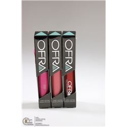 3PK OFRA ASSORTED LONG LASTING LIQUID LIPSTICK