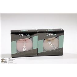 2PK OFRA EYE SHADOW SET; LATTE & GLORIOUS