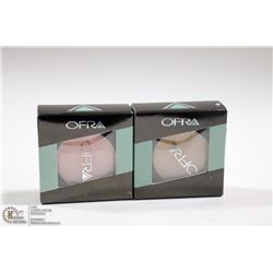 2PK OFRA EYE SHADOW SET; LATTE & GLORIOUS
