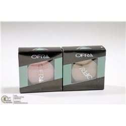 2PK OFRA EYE SHADOW SET; LATTE & GLORIOUS