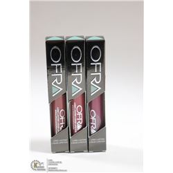 3PK OFRA ASSORTED LONG LASTING LIQUID LIPSTICK