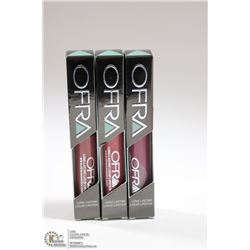 3PK OFRA ASSORTED LONG LASTING LIQUID LIPSTICK