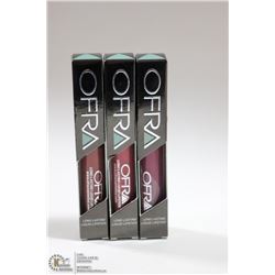 3PK OFRA ASSORTED LONG LASTING LIQUID LIPSTICK