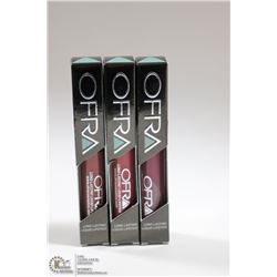 3PK OFRA ASSORTED LONG LASTING LIQUID LIPSTICK