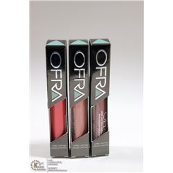 3PK OFRA ASSORTED LONG LASTING LIQUID LIPSTICK