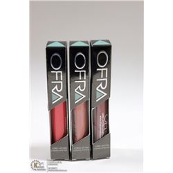 3PK OFRA ASSORTED LONG LASTING LIQUID LIPSTICK