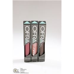 3PK OFRA ASSORTED LONG LASTING LIQUID LIPSTICK