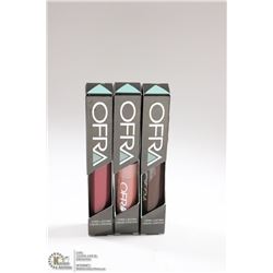 3PK OFRA ASSORTED LONG LASTING LIQUID LIPSTICK