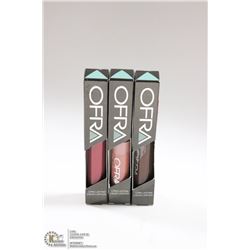 3PK OFRA ASSORTED LONG LASTING LIQUID LIPSTICK