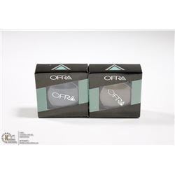 2PK OFRA EYE SHADOW SET; NAVY & KHAKI