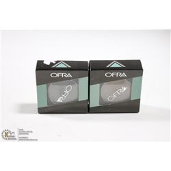 2PK OFRA EYE SHADOW SET; FRENCH MOCHA & SMOKE