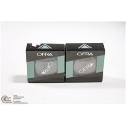 2PK OFRA EYE SHADOW SET; FRENCH MOCHA & SMOKE
