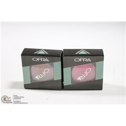 2PK OFRA EYE SHADOW SET; WINTER ROSE GLOW & PINK
