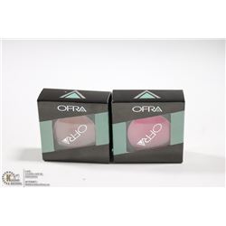 2PK OFRA EYE SHADOW SET; WINTER ROSE GLOW & PINK