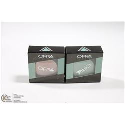 2PK OFRA EYE SHADOW SET; MILLENNIUM GREEN & DEVINE