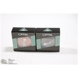 2PK OFRA EYE SHADOW SET; BARK & PEACH