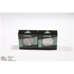 2PK OFRA EYE SHADOW SET; MILLENNIUM WHITE & GLAMOUR