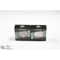 2PK OFRA EYE SHADOW SET; MILLENNIUM WHITE & GLAMOUR