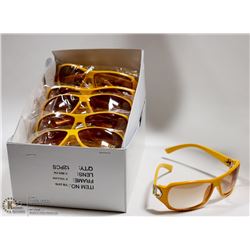 BOX OF YELLOW DIOR REPLICA DESIGNER SUNGLASSES