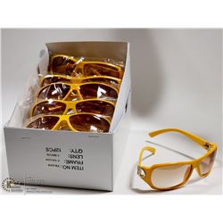 BOX OF YELLOW DIOR REPLICA DESIGNER SUNGLASSES