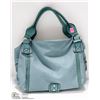Image 1 : TEAL DESIGNER STYLE LADIES HANDBAG