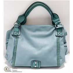 TEAL DESIGNER STYLE LADIES HANDBAG