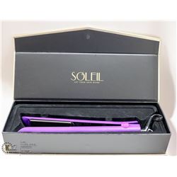 SOLEIL PROFESSIONAL SOLID CERAMIC FLAT IRON; PURPLE