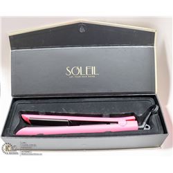 SOLEIL PROFESSIONAL SOLID CERAMIC FLAT IRON; PINK