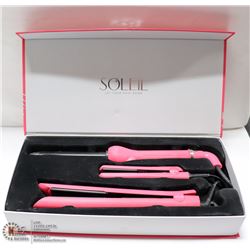 SOLIEL THE FULL SET/ W CURLING IRON, FLAT IRON &