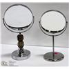 Image 1 : PAIR OF TABLE TOP COSMETICS MIRRORS