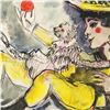 Image 2 : Wayne Ensrud "Two Friends" Mixed Media Original Artwork; Hand Signed; COA