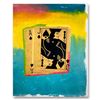 Image 1 : Steve Kaufman (1960-2010), "Royal Flush Gold" Hand Signed and Numbered Limited Edition Hand Pulled s