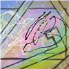 Image 2 : George Marlowe, "Tracks" Hand Signed Original Acrylic Painting on Canvas with Letter of Authenticity