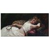 Image 1 : Royo, "El Collar Rosa" Limited Edition Mixed Media Serigraph on Board, Numbered and Hand Signed with