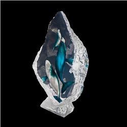 Kitty Cantrell, "Blue Ballet" Limited Edition Mixed Media Lucite Sculpture with COA.