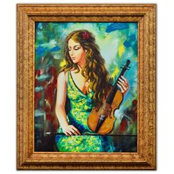 Taras Sidan- Hand Embellished Giclee on Canvas "Lexi"