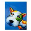 Image 1 : Wang, "Buster" Hand Painted Limited Edition Bas Relief Sculpture, Numbered 10/99, Hand Signed and Le