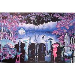 Zina Roitman- Original Serigraph "Rainy Night"